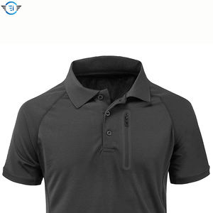 Precio de fábrica, superventas, 100%, camiseta Polo de algodón orgánico, manga corta, secado rápido, sólido, logotipo personalizado, polos de Golf para hombre, venta al por mayor - Product Image 4