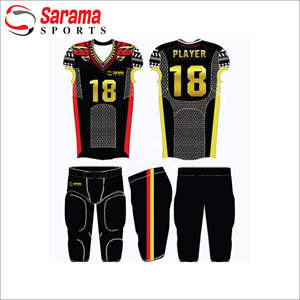 ชุดกีฬาผู้ชายอเมริกันฟุตบอลย์และกางเกงเครื่องแบบที่กำหนดเอง - Product Image 3