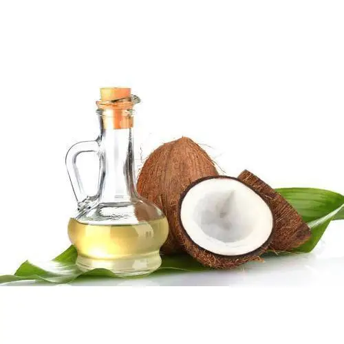 Kokosolie Koken Olie Food Grade Extra Virgin In Bulk Pure Clear Top Wit Sleutel Verpakking Cosmetica Effen Kleur Vloeistof oorsprong
