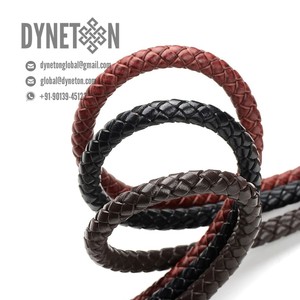 2026 Wholesale 1mm 2mm 3mm 4mm 5mm <b>Braided</b> Leather <b>Cord</b> for Jewelry Necklace Bracelets All Sizes and Colors - Product Image 3