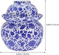 Conteneur alimentaire en céramique pour cuisine, Kimchi, couvercles ménagers de scellage, de fermentation, avec couvercle anti-eau