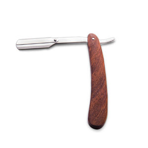 Mango de madera americano Maquinilla de afeitar recta Instrumento quirúrgico de acero inoxidable Fuente de energía eléctrica Color personalizado - Product Image 2