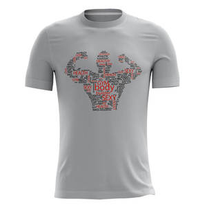 T-shirt à manches courtes en coton pour hommes, jersey respirant tricoté, échantillon personnalisé d'impression numérique, motif de logo de grande taille - Product Image 2