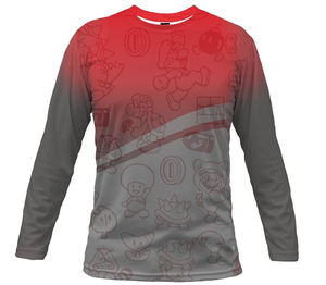 Camiseta deportiva de sublimación de manga larga y corta Material de poliéster/algodón - Product Image 1