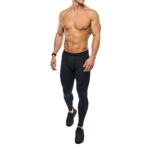 กางเกงเลกกิ้งผู้ชายลายสก็อต ผลิตจากผ้าสแปนเด็กซ์/โพลีเอสเตอร์ ป้องกันแบคทีเรีย กันลม ระบายอากาศ แห้งเร็ว และมีไซส์พลัส - Product Image 3