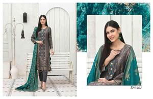 Robe d'été haute brodée pour femme Shalwar Kameez Costumes Adultes Casual Ethnique Pakistanaise Salwar Kameez Party - Product Image 5