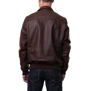 Chaqueta de Piloto de Cuero para Hombre, con Tela de Lona, Resistente al Viento, Transpirable y Ecológica, en Oferta - Product Image 5