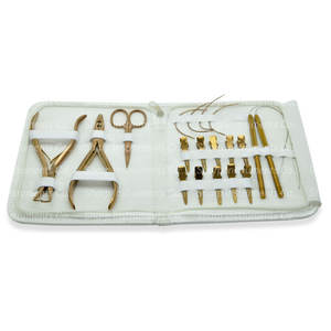Juego de Herramientas para Extensiones de Cabello de Acero Inoxidable Color Oro Rosa - Product Image 3