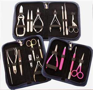 Manicure and Pedicure Instrument Kit with Steel Tools Manual Power Source Convenient Storage <b>Bags</b> - Product Image 4