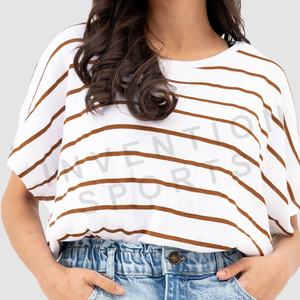 Offre Spéciale Récolte Gym T-shirt En Gros Coton Personnalisé À Manches Courtes Femmes T-shirt - Product Image 4