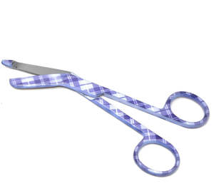 Ciseaux à bandage 1 Lister 5.5 \ "EMT Utility Infirmière paramédicale Instruments chirurgicaux Manuel Bleu Rose Gouttelettes - Product Image 2