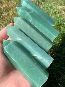 Pierre d'aventurine verte en cristal hydrophobe, 1 pièce, pierre d'aventurine, baguettes, point acheter de N H AGATE - Product Image 2