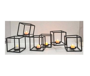 Venta al por mayor clásico decoración del hogar soporte de vela de madera última llegada soporte de vela de Metal DE LA India decoración del hogar exportador - Product Image 1