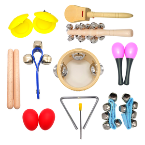 LT10H-juego de instrumentos musicales de madera para niños pequeños, música de percusión educativo de juguete, aprendizaje de madera - Product Image 1