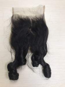 Extensión de cabello humano rizado peruano, accesorio de alta calidad con cierre Frontal y hecho a mano, precio al por mayor - Product Image 5