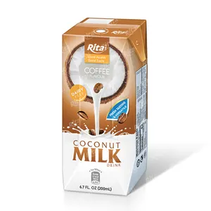 Fornecedor de leite de coco original por atacado 200ml OEM/ODM Vietnã Empresa de bebidas Bom gosto Refresh Body 100 Leite de Coco