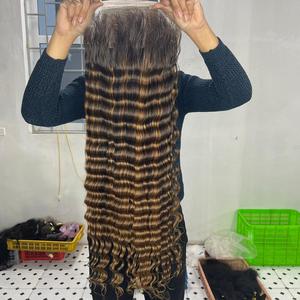 Perruque Top Wave naturelle européenne, cheveux bruts de qualité supérieure, style Piano, couleur Champagne, Lace HD, Body Wave - Product Image 2