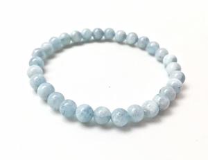 Bracelets de pierres précieuses aigue-marine de meilleure qualité Cristaux semi-précieux pour la guérison et la méditation Reiki - Product Image 1