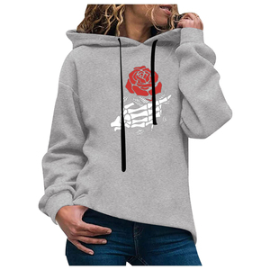 Sudadera con Capucha de Algodón para Mujer, Logotipo Personalizado, Estilo Urbano, Corte Ajustado, Alta Calidad, Informal, a la Moda - Product Image 1