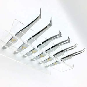 แหนบขนตาแบบเอียงทำจากสเตนเลสสตีลแหนบสำหรับต่อปลายแหลมสั่งติดโลโก้ได้ตามต้องการ - Product Image 3