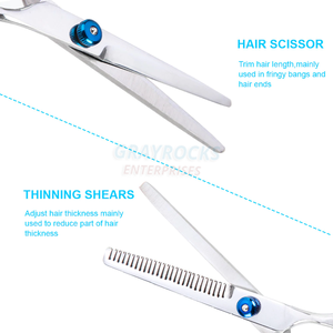 Barber Salon Scissors Shears New Fashion Customized Stainless Steel Barber Scissors Set - Product Image 2