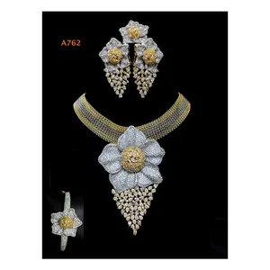 Conjunto de joyería de moda de diamante americano hecho a mano fiesta de boda de inspiración africana compromiso o regalo de aniversario - Product Image 1