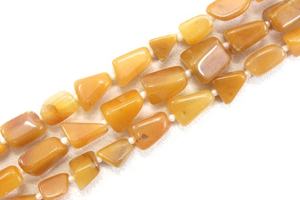 13.5" Long Top Quality Natural Yellow Aventurine Smooth Nuggets Beads Wholesale Manufacturer Genuine High Quality - Product Image 5