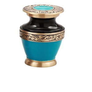 Top Quality Cremation Urns Metal Low Prices <b>Keepsake</b> Cremation Urns Used <b>for</b> Human <b>Ashes</b> Made in India - Product Image 1