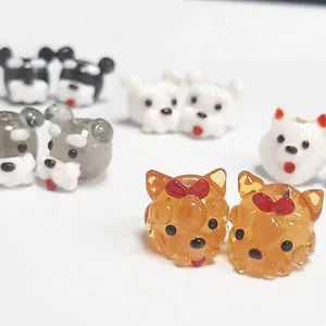 Mixed Design Animal Shape Glass Beads