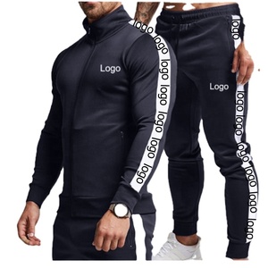 Survêtement de sport personnalisé pour hommes, survêtement de Fitness deux pièces, meilleur survêtement français en éponge - Product Image 4