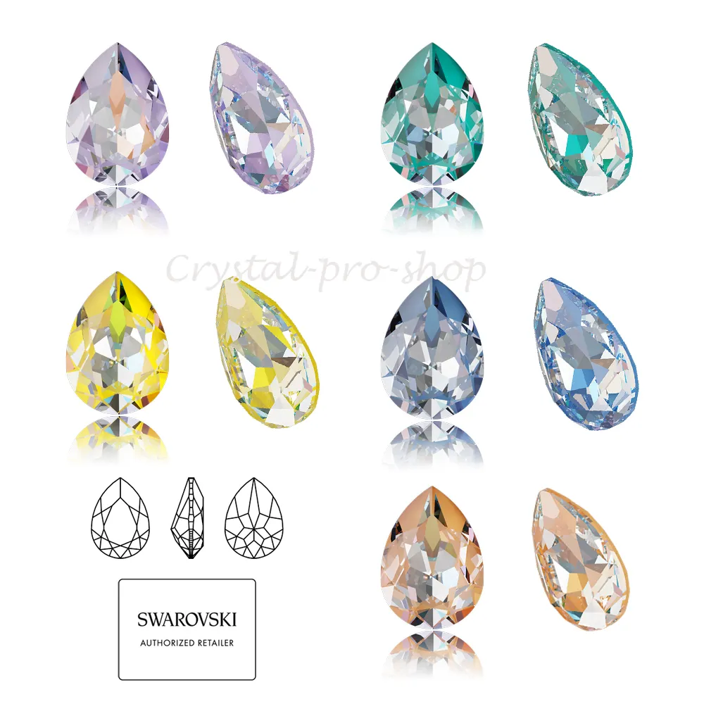 Fancy Stone Delite Teardrop (4320) Crystal Van Swarovski Elements Lak Steentjes