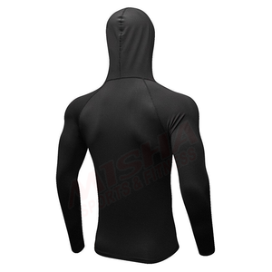 Gym Wear Athletic Sport Hoodies / Blank Zip Up Gym <b>Hoodie</b> For <b>Men</b> - Product Image 2