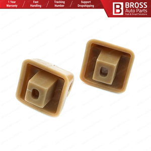 BSR503 2 pièces Clips de réparation de fixation de pare-soleil de voiture, couleur beige - Product Image 4