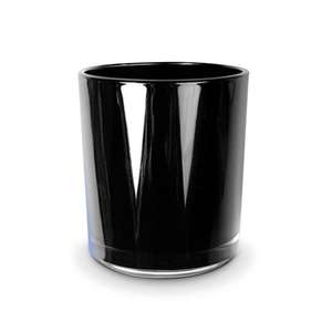 Vela de cristal negra brillante, 10 oz - Product Image 1