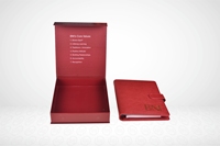 Haute Qualité UV Avantage Feuille Organisateur Boîte Rigide Impression En Relief Finition Mate Usage Industriel Calendrier Agenda Note Stylo Montre