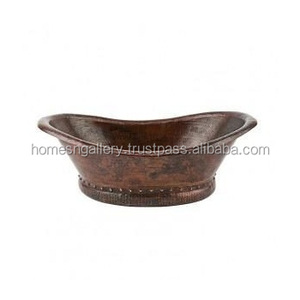 New Arrival Handmade Hammered Design Copper Bath Tub High Quality <b>Inflatable</b> Wholesale Price From Indian Manufacturers Exporters - Product Image 4