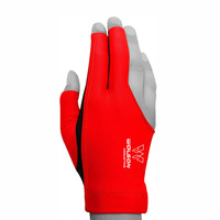 Gants de snooker unisexes Wolson Industry, personnalisés, durables, antidérapants, confortables, légers, en polyester/lycra, fermeture à boucle auto-agrippante