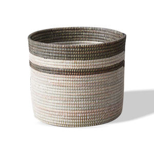 Nuevo 2022 mezcla de algas marinas de mimbre, maceta de hilo de plástico reciclado, cesta, maceta, artesanía Viettime, uso en el suelo para todas las estaciones - Product Image 1