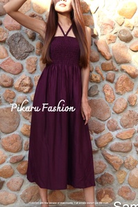 ชุดแมกซี่เดรสเปิดไหล่คอวีแขนกุดสำหรับผู้หญิงชุดเดรสแม็กซี่สีทึบเปิดไหล่หรูหราสำหรับฤดูใบไม้ผลิ - Product Image 3