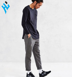 Nueva camiseta de gimnasio sostenible con cuello redondo para hombre, Camiseta deportiva informal bordada e impresa personalizada de alta calidad para hombre - Product Image 3