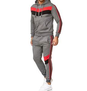 Unisex High Quality Custom Logo Track Suit Winter Sports Sweatsuit Patchwork Training Tracks XL Jogger Set Side Stripes <b>Shorts</b> - Product Image 3