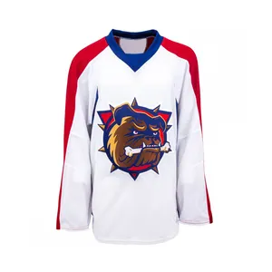 100% Polyester Custom Blank Dye Sublimation Jersey Ice Hockey Jersey Made In Factory For Sports Men