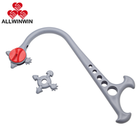 ALLWINWIN MCA02 Canne de massage - 4 types de points de massage, masseur à crochet pour les muscles du dos