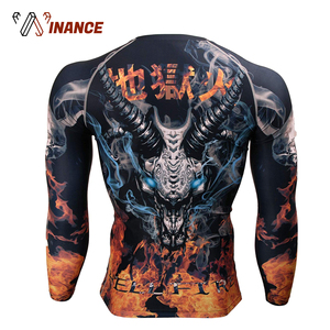 Personnalisé Full Sublimé <span class=keywords><strong>MMA</strong></span> Rash Guard Manches Longues - Product Image 3