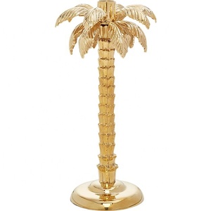 Best Quality Brass Metal Decorative Restaurant Home Decoration Luxury Golden Tree Shape Handmade <b>Candle</b> <b>Holder</b> - Product Image 2