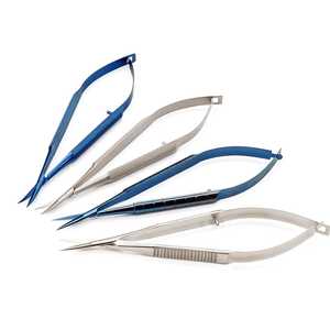 Nhà Máy Giá nhãn khoa dụng cụ kính hiển vi kéo forceps thăm dò micro móc Tweezer thìa 12cm thép không gỉ - Product Image 1