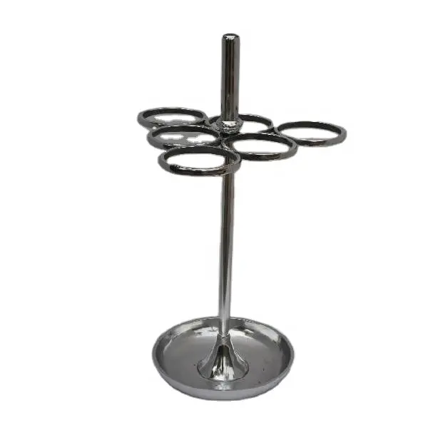 Cast Aluminium Umbrella Stand With Round Circles to Hold Umbrella in Mirror Polish And Also In Mat