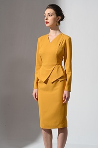 Printemps Femmes Costume De Mode col en V et manches longues Haute qualité Vietnam Usine - Product Image 6