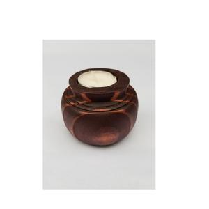 Bougeoirs de décoration de meilleure qualité, en bois naturel, design à la main, couleur bois naturel, à usage manuel - Product Image 2