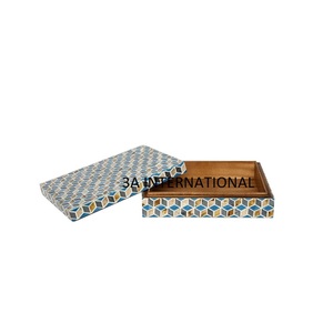 Top tendance nouvelle boîte de rangement de créateur pour bague collier femmes filles boîte à bijoux bibelot boîte de rangement en bois - Product Image 1